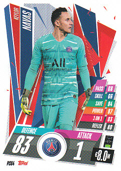 Keylor Navas Paris Saint-Germain 2020/21 Topps Match Attax CL #PSG04